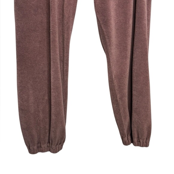 The Great. Microterry Track Jogger Pants in Vintage Mulberry Purple Size 2 - Picture 2 of 12